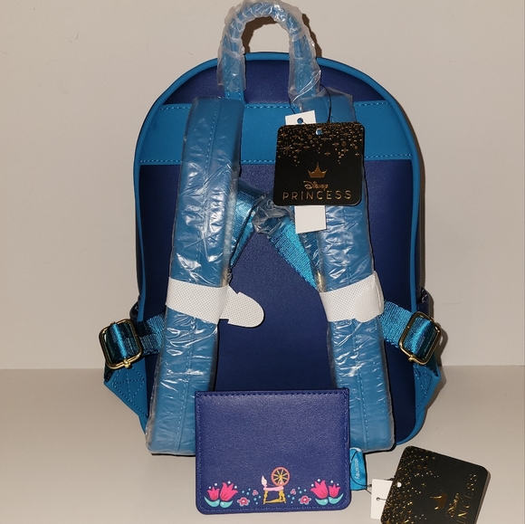 Loungefly Disney Sleeping Beauty Floral Mini Backpack and Cardholder Set - Picture 3 of 16